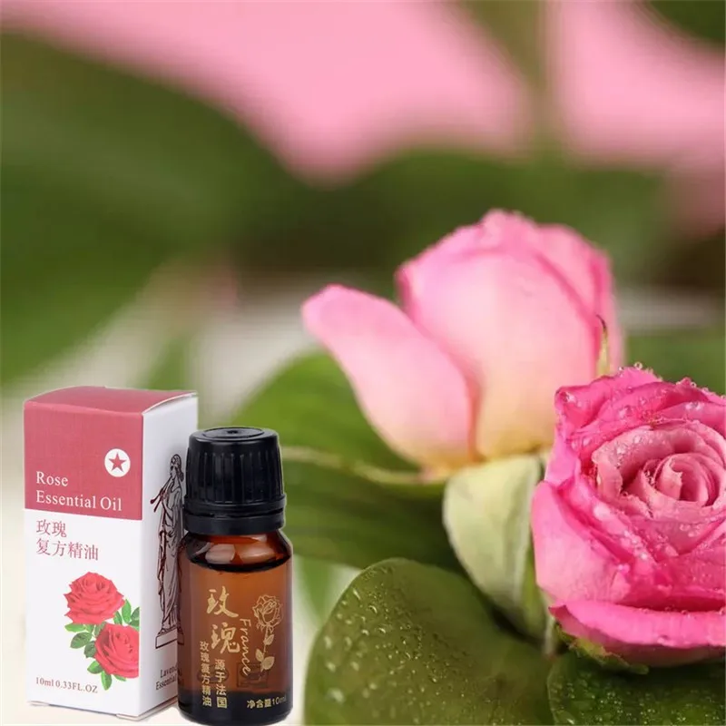 

100% Pure Rose Essential O il 10ml for Remove Acne and Fade Acne Marks, Help Sleep, Face Care O il From Nature Rose O il