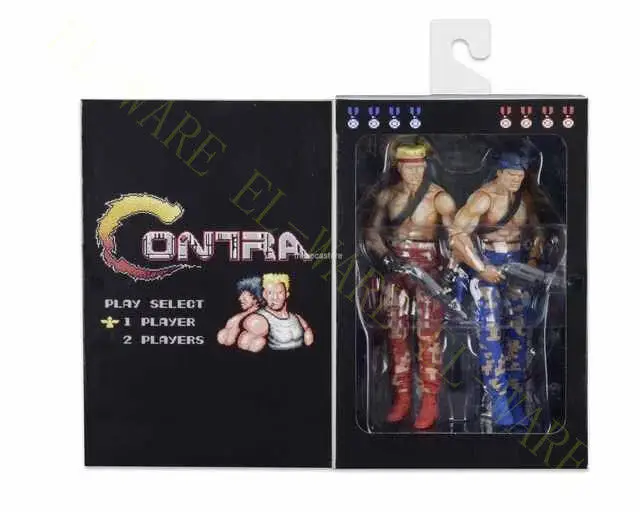 7 дюймов NECA Contra &quotвидео игра Bill and Lance 2 пакет Nintendo PVC экшн фигурка Модель