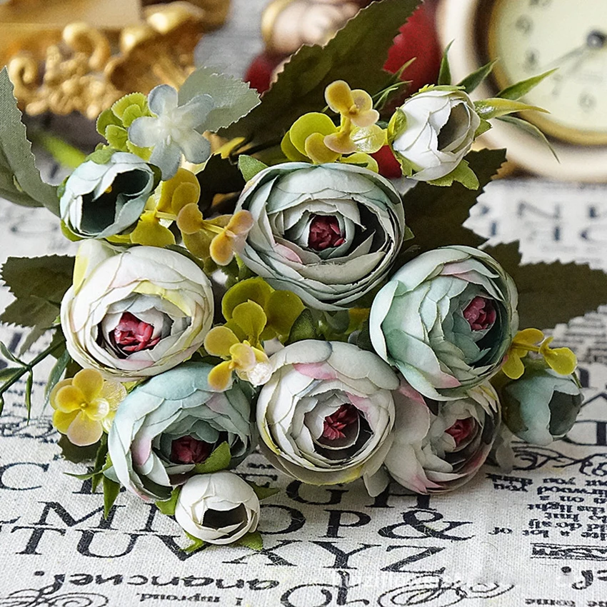Zonaflor искусственные цветы для интерьера Камелия Свадебная вечеринка День рождения украшения Шелковые цветы красочные декоративные цветы