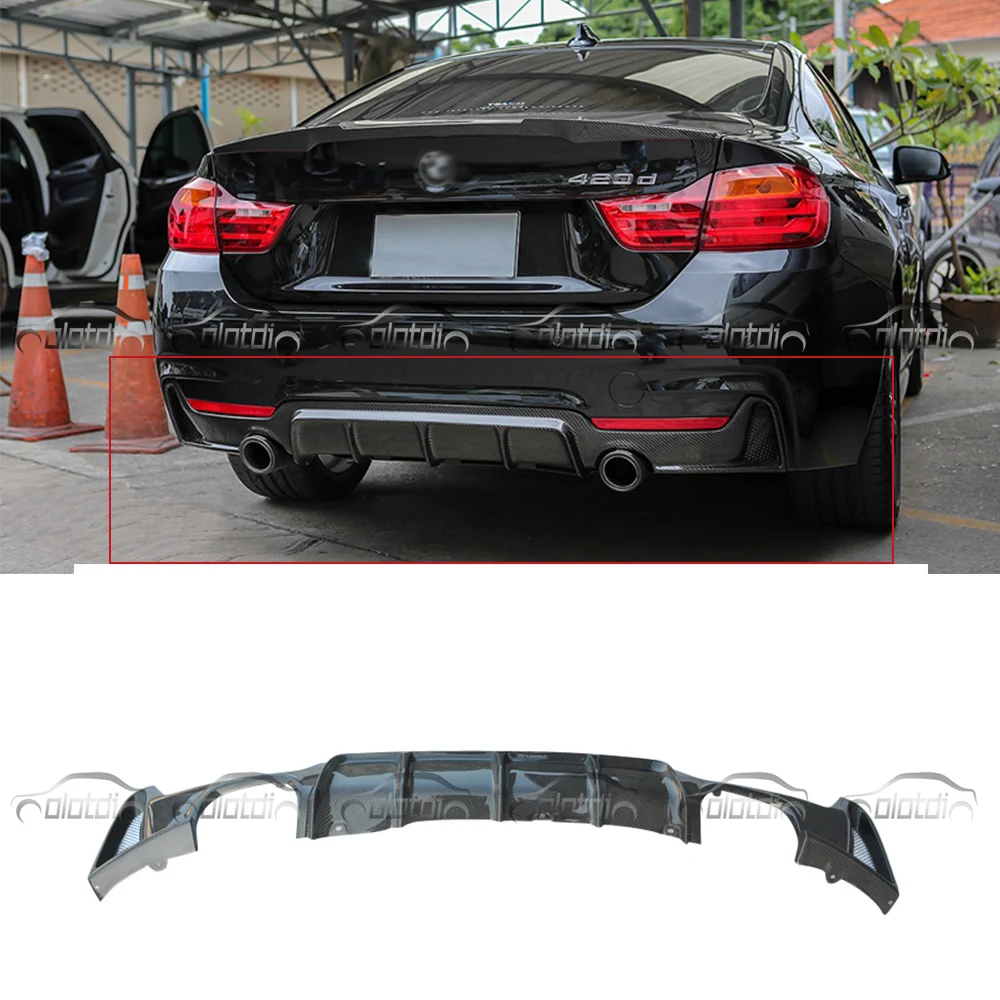 

P style Car Styling Carbon Fiber Rear Lip Bumper Splitter Diffuser for BMW F32 F33 4 series M-TECH