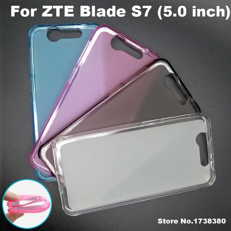 

ZTE Blade S7 Case Cover 4 Colors Matte TPU Soft Back Cover Phone Case For ZTE Blade S7 Back Cover Case (5.0 inch)
