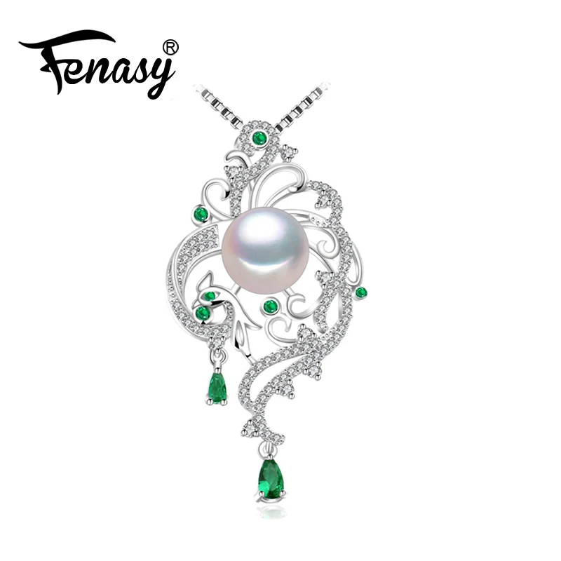 

FENASY 925 sterling silver phoenix necklace for women,statement necklace,Bohemian necklaces & pendants with chain bridal jewelry
