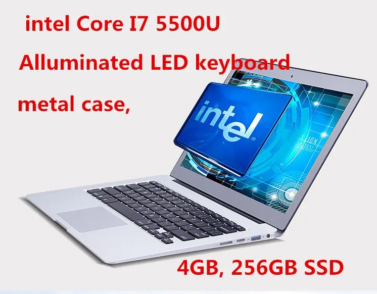 GMOLO бренд 13,3 дюймов Алюминиевый Ноутбук core I7 ноутбук компьютер 256 ГБ SSD 4 Гб ram 7000 mAh аккумулятор USB 3,0 HDMI