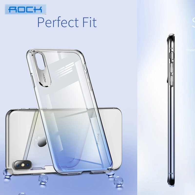 For iPhone XS Max Case Cover Luxury PC Gradient Clear Funda XR / Slim Protective Shield Shockproof Capa |