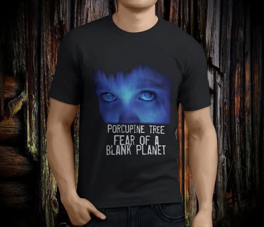 Cool Tee Shirt Designs Short Sleeve Men Cotton Crew Neck Porcupine Tree Fear Of A Blank Shirts