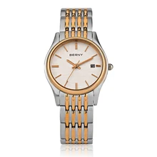 BERNY Womens Watches Rose Gold Luxury Top Brand 2017 Steel Band Women Wristwatches Ladies Business Water Resistant Watch 2621L