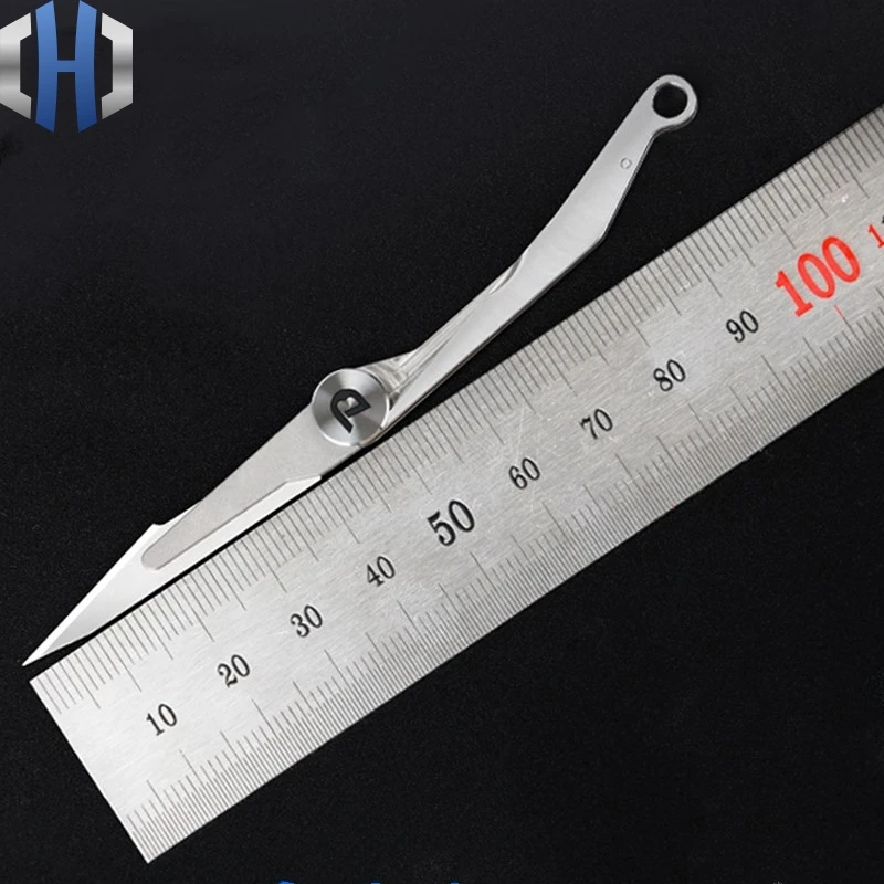 Titanium Alloy Folding Utility Knife Surgical Blade EDC Portable Outdoor Rescue Single Hand Opening And Closing Short Mini Knife