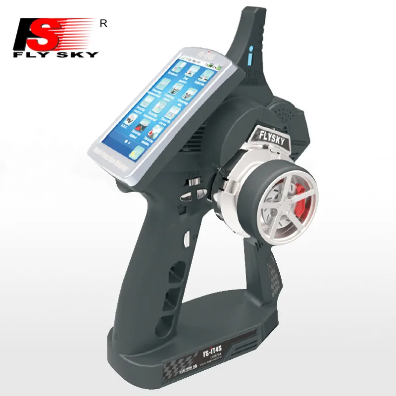 

Flysky FS-IT4S 2.4G 4CH AFHDS 2A/2 3.7V Touch Screen LCD Transmitter with FS-iA4B Receiver for RC Car Boats