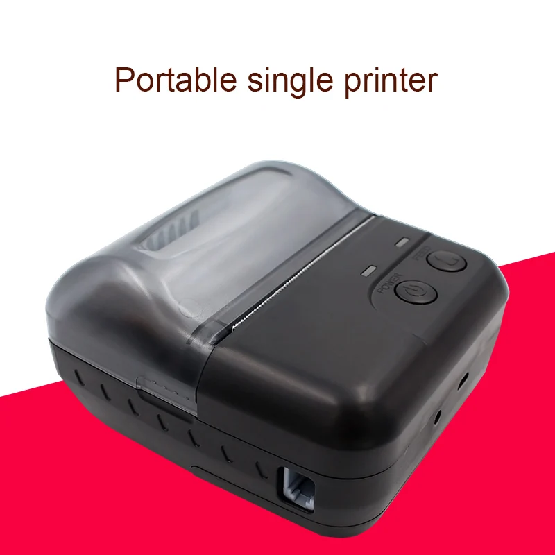 

NoEnName_Null Portable Bluetooth Thermal Printer Receipt Machine Printing Support USB Bluetooth Connection POS 72mm 80mm/s