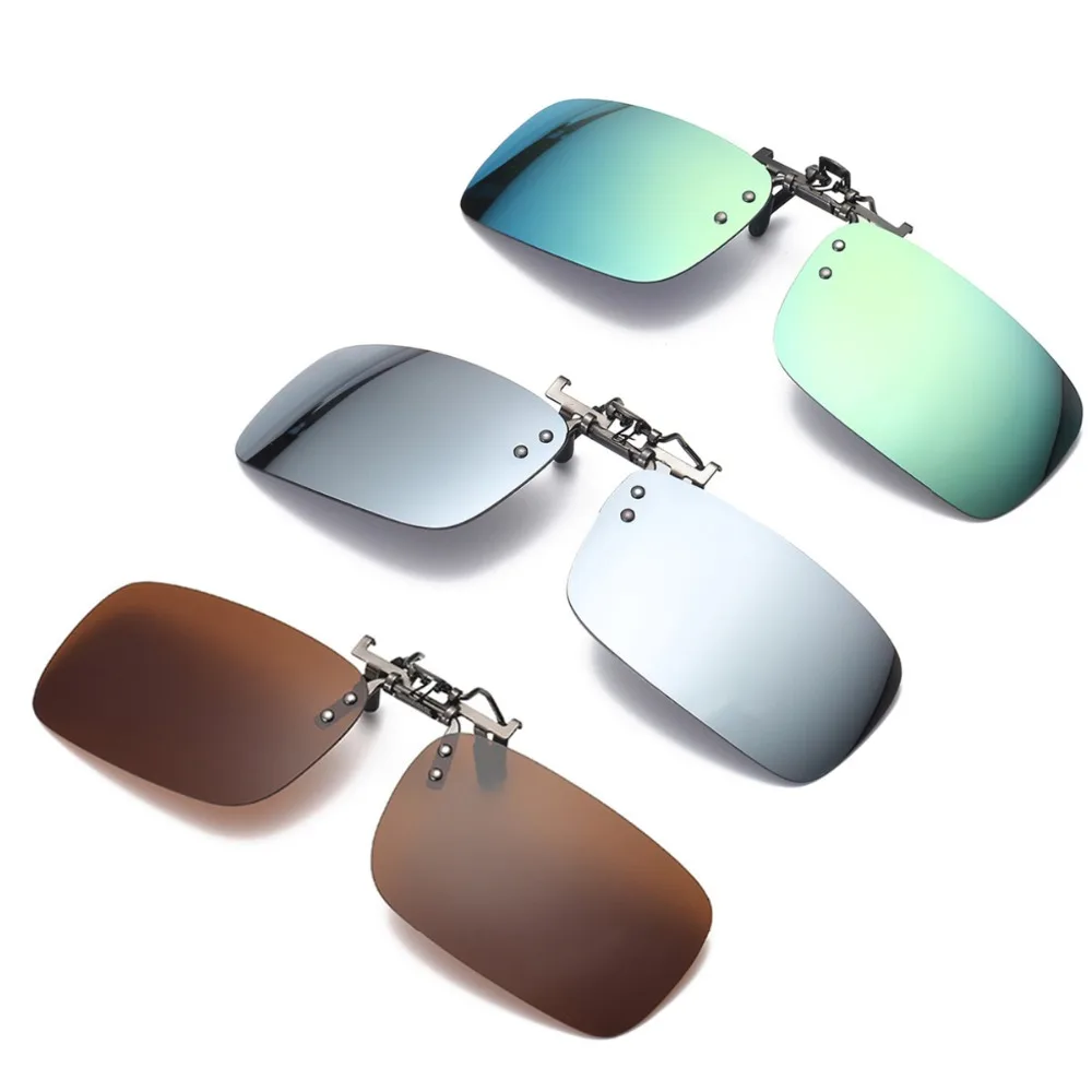 Unisex polarized Clip On Sunglasses Color film trendy Unbreakable UV400