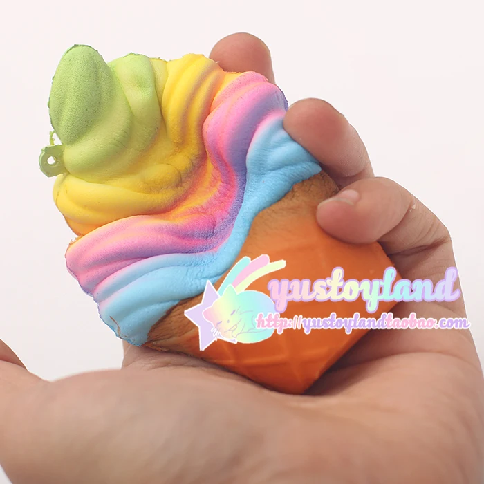 10 шт./лот красочные jumbo Kawaii милая стильная телефон ремни Радужное мороженое