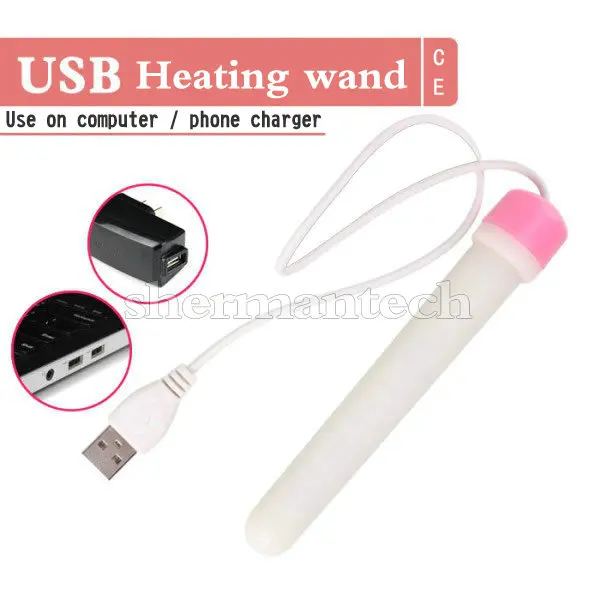 Portable CE approved USB heating wand for cyberskin font b sex b font font b doll