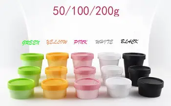 

Plastic Mask Powder Jars Box Cosmetic Cream Container Mud Bath Refillable Packing Bottles -5 Color for you