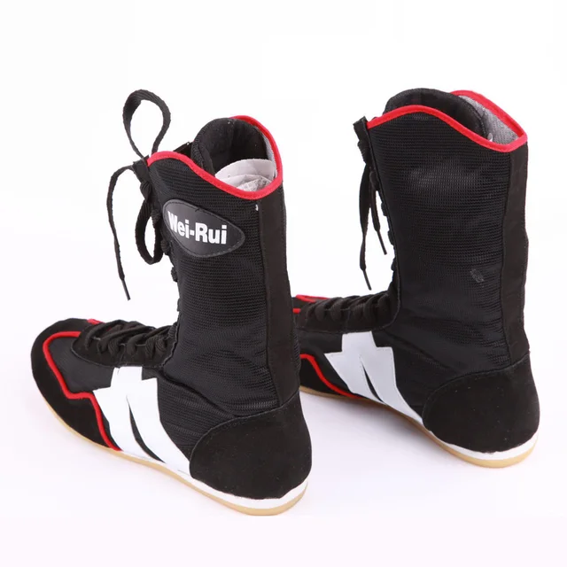 New High Top Lace up Men Boxing Shoes for boxers Boxing