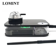 LOMINT современный акриловый кальян chicha Narguile черная курительная водопроводная трубка с светодиодный атмосферной лампой с фабрики Китая