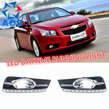 2PCs/set car LED DRL light auto daylight Daytime Running Lights for Chevrolet Cruze 2009 2010 2011 2012 2013 fog lamp