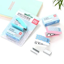 1 шт. свежий стиль геометрические узоры степлер набор школьные офисные поставки студенческий подарок на день рождения