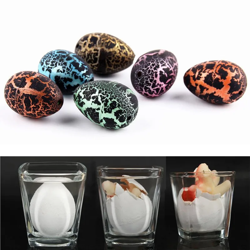 

5 Pcs/Set Mini Plastic Crack Magic Hatching Growing Dinosaur Egg Water Grow Party Favor Children Kids Gift