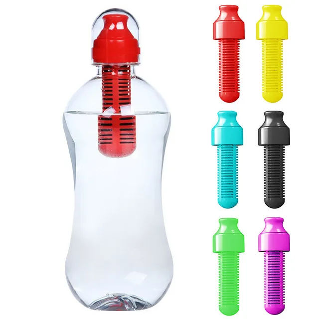 550ml New Outdoor Activated Carbon Filter Water Bottle Drinkware Sports