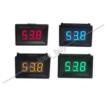 

DYKB MINI 0.36" 0-200V DC Voltmeter Digital LED Volt tester Voltage Panel Meter 5V 12V 24V car Battery RED BLUE GREEN YELLOW