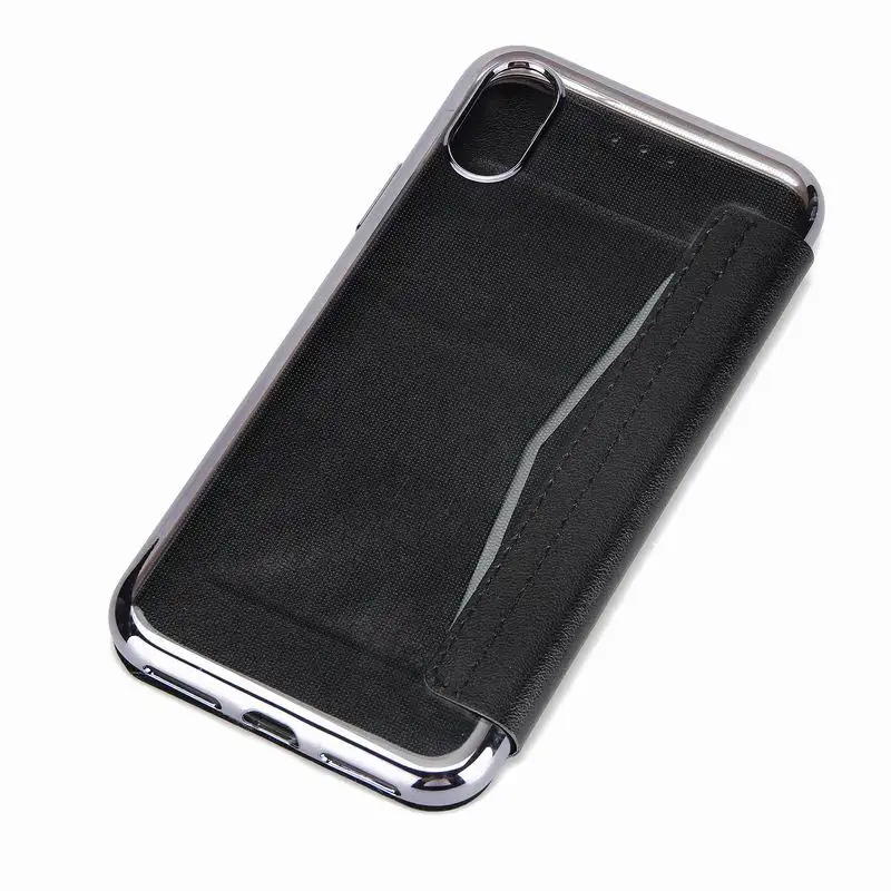 Для Apple iPhone X 11 Pro Чехол тонкий Чехол-книжка из искусственной кожи силиконовый флип-чехол для iPhone X 8 Plus чехол с бумажником держатель для карт телефона Полный