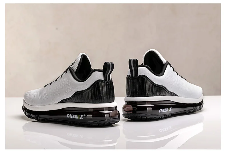 ONEMIX новые мужские кроссовки из микрофибры, кожа, бегун спортивный кроссовки, мужская спортивная обувь с воздушной подушкой, Мужская Уличная прогулочная обувь
