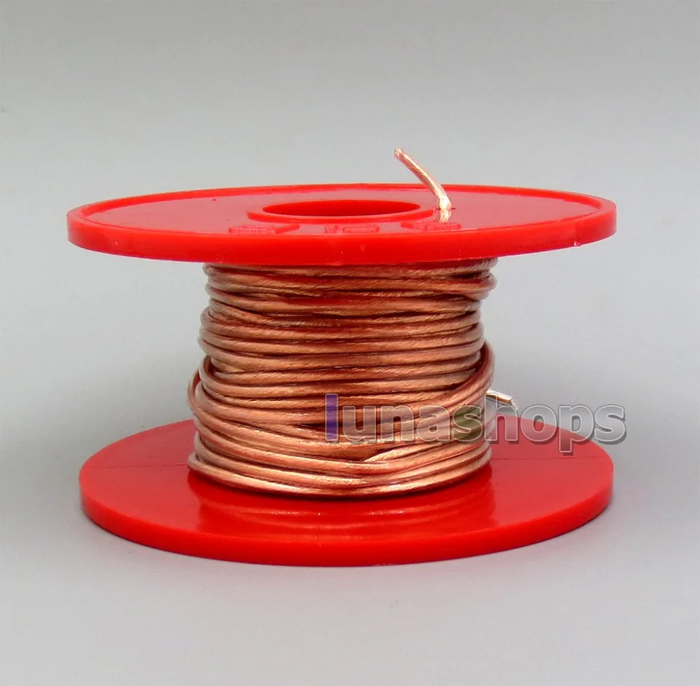 

LN006011 1m OFC Copper Shielding Signal 45*0.05mm Shielding+50*0.05mm Pure Silver TPU Wire Cable Dia:1.5mm For DIY