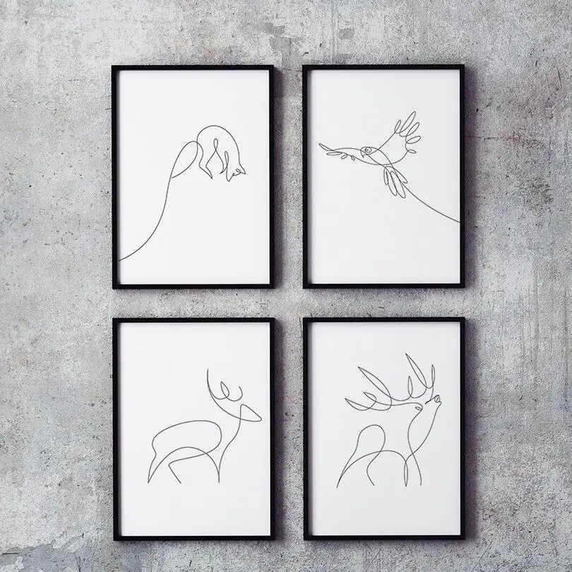 Картины одной линией