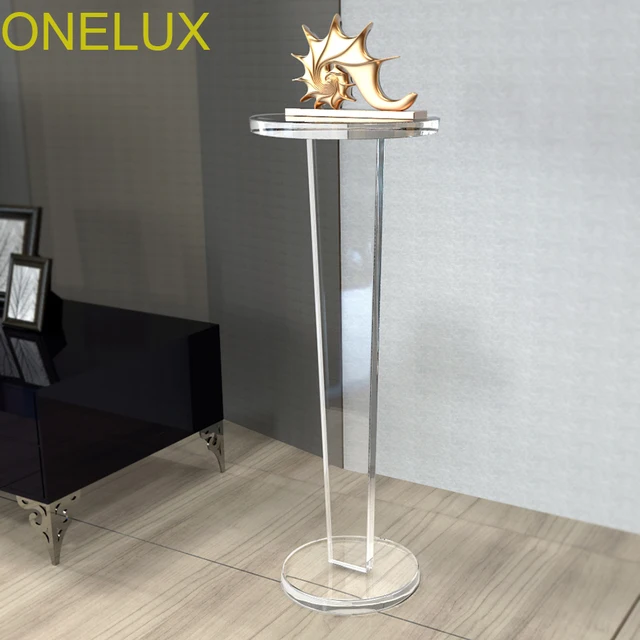 vintage accent table distressed clear acrylic vintage pedestal and accent tablelucite transparent plantsculpture stand vintage accent table distressed clear acrylic vintage pedestal and accent tablelucite transparent plantsculpture stand