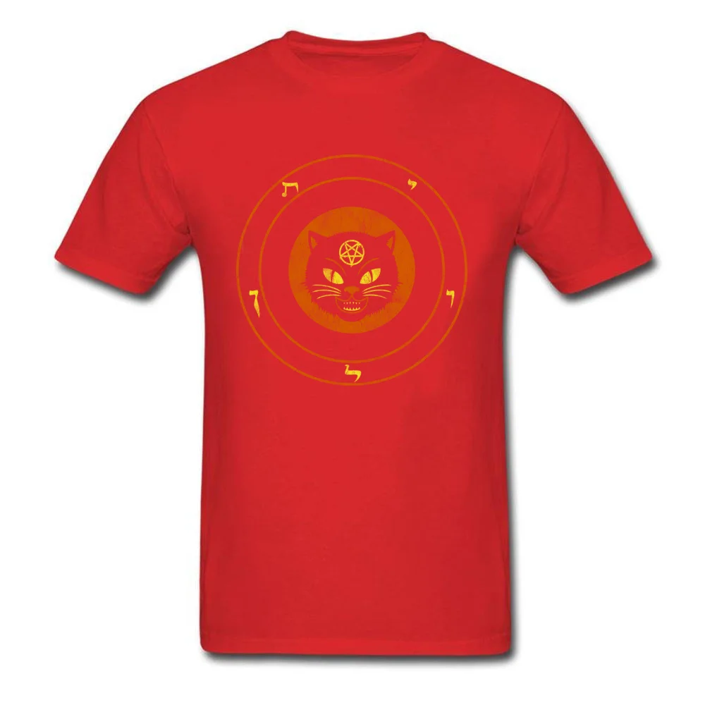 Order of the Black Cat T-Shirt Short Sleeve Casual Brand New Young Labor Day Tops Tees Casual Tops & Tees O Neck Pure Cotton Order of the Black Cat red