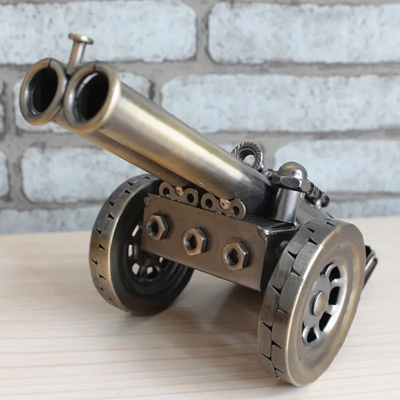 

Awesome Retro Iron Art Artillery Home & Bar Decor Ornament Vivid Artillery Model Nice Birthday & Christmas Gift To Military Fans