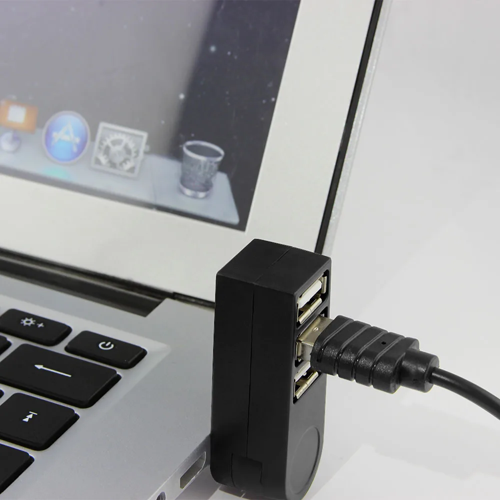 CHYI USB 2,0 хаб USB-A 3 Порты и разъёмы USB2.0 180 градусов поворотный USB разветвитель адаптер Вращающийся коннектор для портативных ПК поверхности