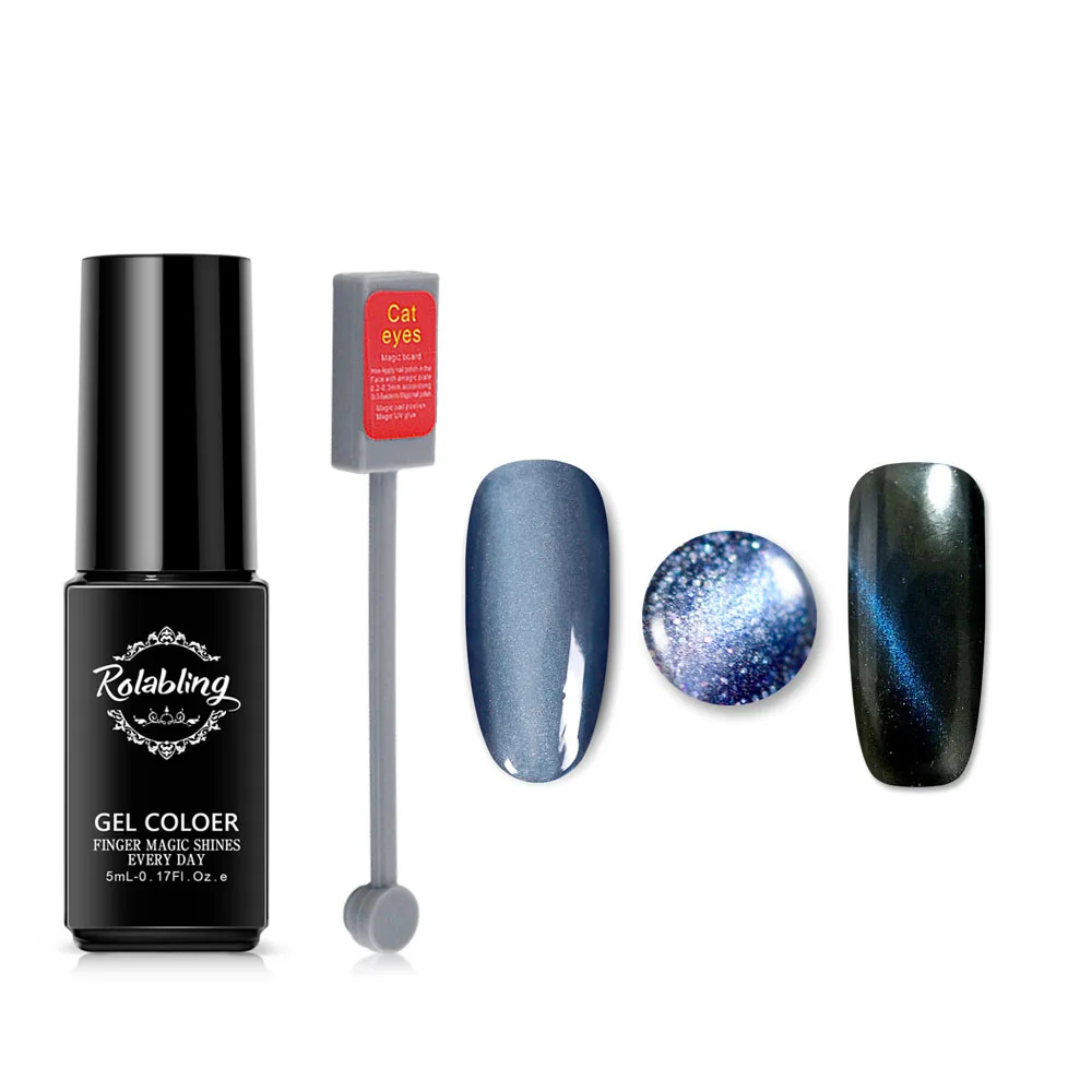 

Rolabling 3pcs/set + Magnet Cat Eye Gel Nail Polish Set UV Gel Lacquer Nail Art Gel Nail Polish UV lacquer Varnish Glue
