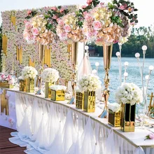 88 см золотые металлические вазы для цветов Таблица основной элемент свадебной композиции