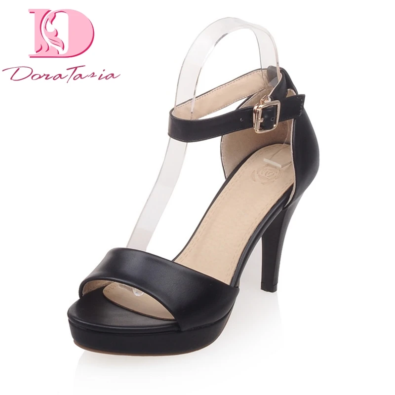 

Doratasia Brand Big Size 43 Top Quality Elegant Party ankle-strap women's Shoes Woman High Heels Platform Summer Sandals Woman