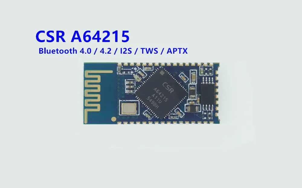 

BTM625 / CSR A64215 Bluetooth audio module / modules (Bluetooth 4.0 / 4.2 / I2S / TWS / APTX)