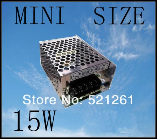 

DIANQI power supply 24v 12v 5v 15v 15w 0.7a 3a 1.3a 1a power suply 15w 24v mini size din led ac dc converter