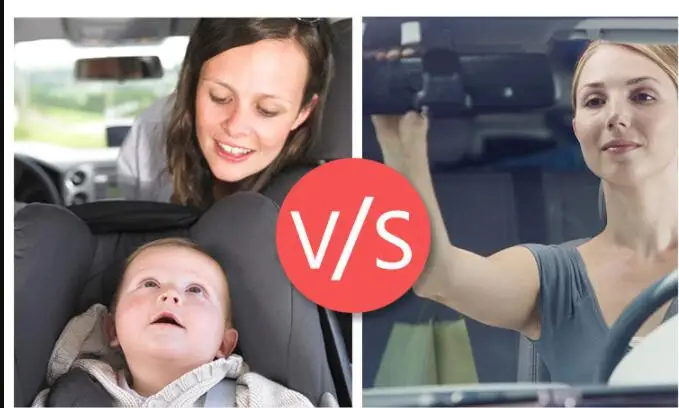 Espelho do Bebê Assento de Segurança do Carro de Volta Encosto de Cabeça Acessórios do Carro Bonito Ampla Vista Traseira Ajustável Espelho Montagem Segurança Crianças Monitor 4 traseira ajustável assento de segurança do carro