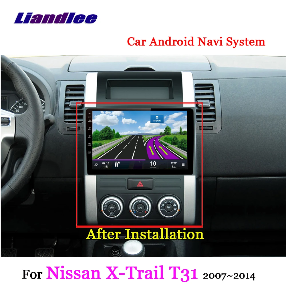 Top Liandlee For Nissan X-Trail T31 2007~2014 Android 7.1 System Radio Stereo Carplay Camera BT TV GPS Map Nav Navigation Multimedia 4