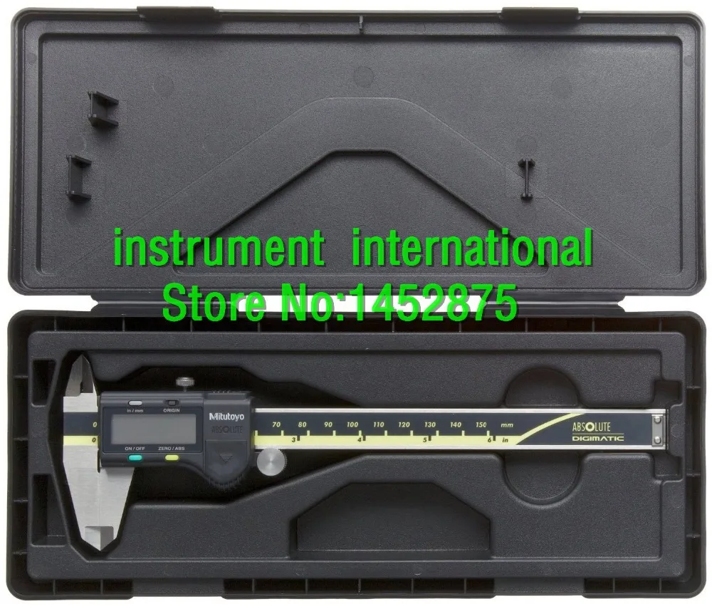 Mitutoyo 500 171 20 Digital Calipers, Battery Powered, Inch/Metric, for