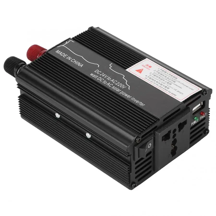 3000W и черного цветов, на возраст 12/24V постоянного тока до 110/220V автомобильный Солнечный Мощность инвертор Модифицированная синусоида преобразователь солнечной универсальная розетка nverter