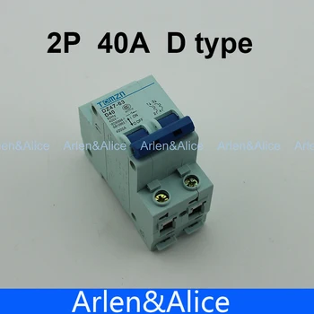 

2P 40A D type 240V/415V 50HZ/60HZ Circuit breaker MCB safety breaker