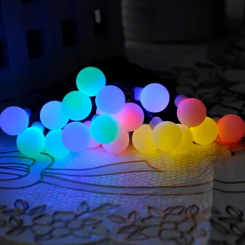 

4.8M 20 LED Matte Ball Solar Outdoor light Christmas Lighting Solar Lamp For Party Wedding Garden Decoration