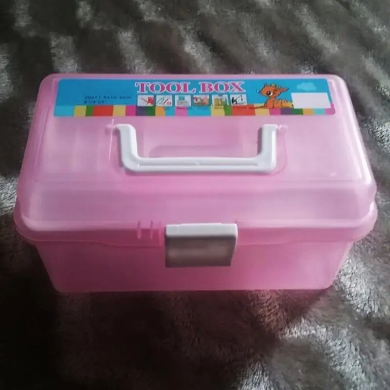 2-слойный съемный Настольный ящик для хранения прозрачный Пластик коробка для хранения ювелирных изделий, небольшой органайзер для вещей держатель шкафы