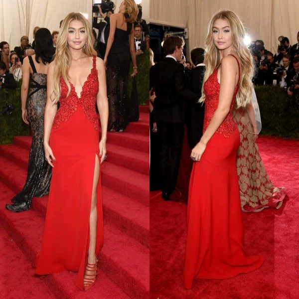 gigi hadid red dress met gala