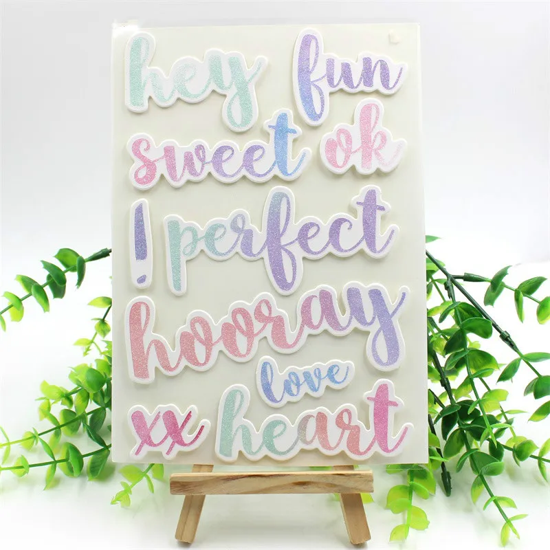 

Sweet Self- adhesive Sticker for Scrapbooking/ DIY Crafts/ Card Making Decoration