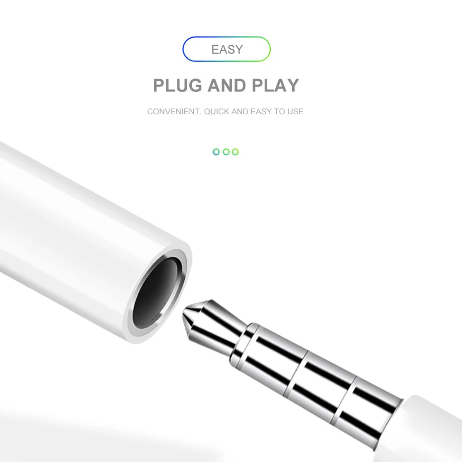 Музыкальный адаптер для наушников iPad iPhone 6 6s 7 8 PLUS X XS XR AUX Lightning Female до 3 5 мм Мужские