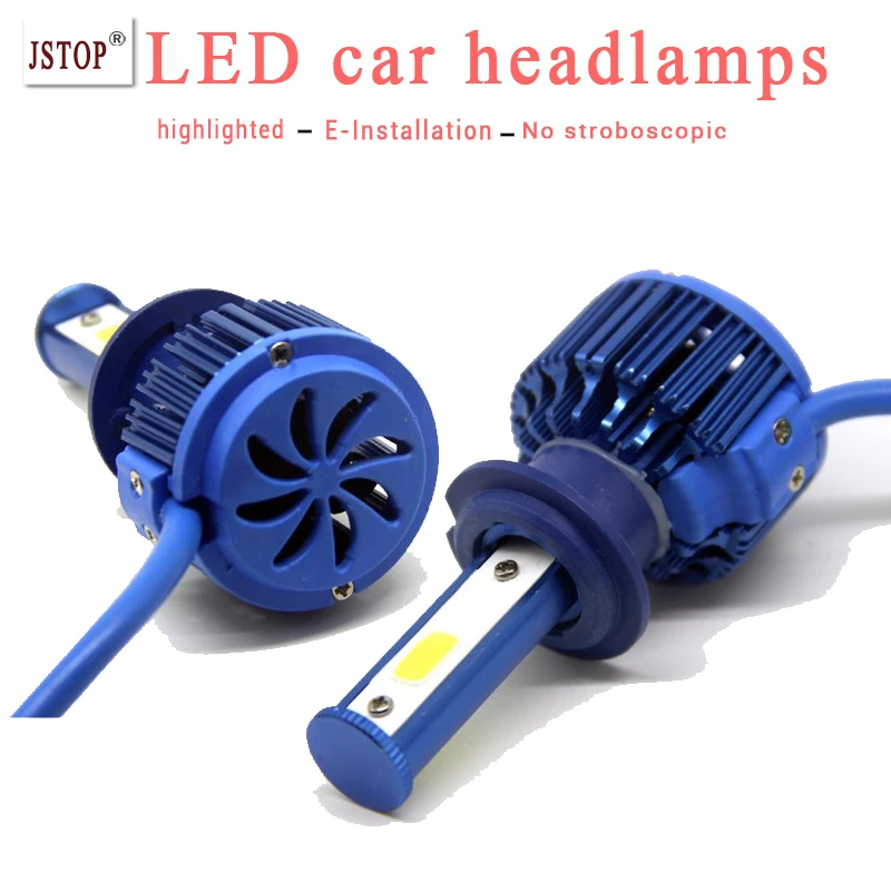 2pcs set 2800LM headlamps 30W canbus light h1 H4 auto bulbs COB led headlamp Exterior Lights
