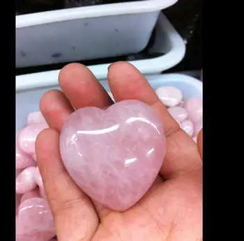 

0037 NATURAL rose quartz crystal heart healing