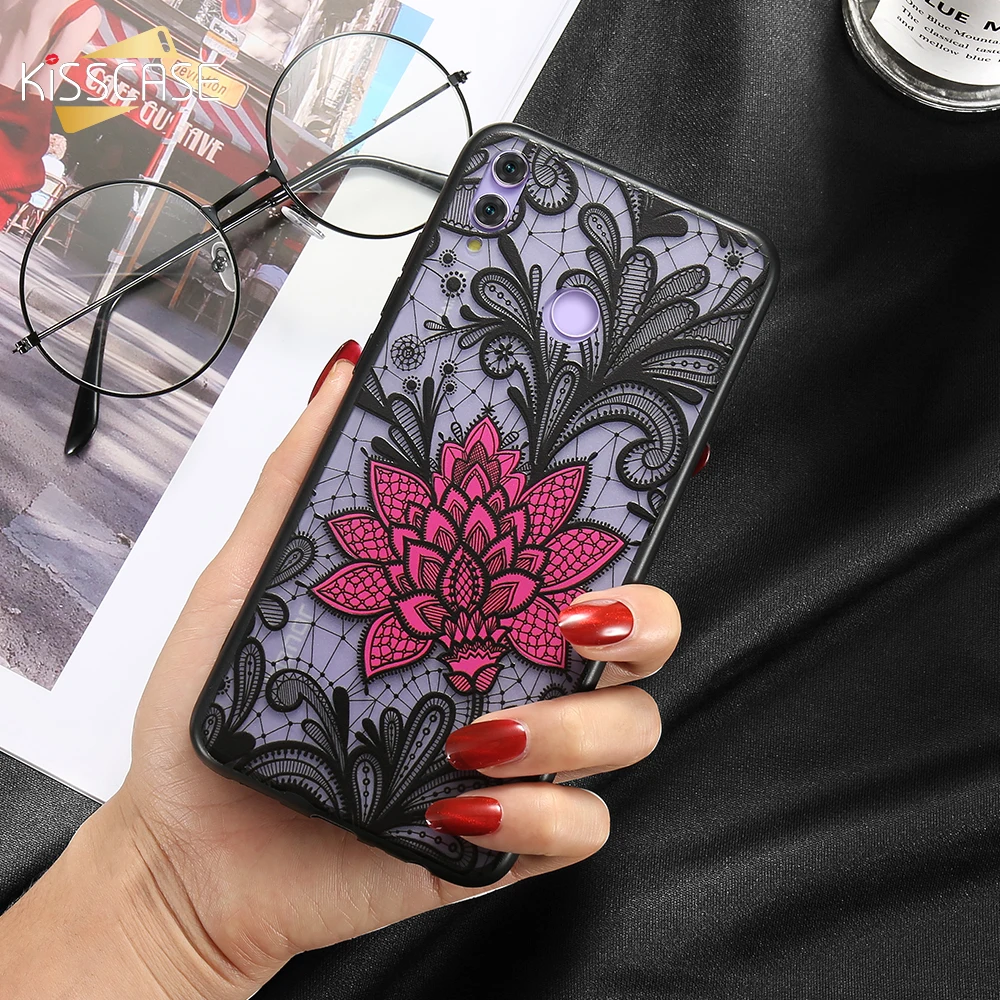 

KISSCASE black red rose phone case For Huawei Nova 3i Nova 2 2S 2 Plus Honor 10 10 Lite 8 Case For Honor 8 Pro 9 7X 7A 8X play